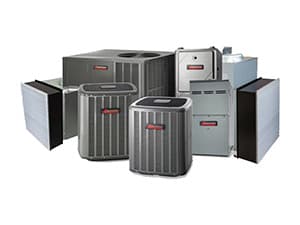 Lennox Heating and Cooling Systems Lennox HVAC product lineup including air conditioners and heating systems