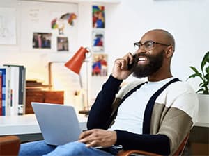 Schedule HVAC Service in North East Tarrant County Customer speaking on the phone scheduling HVAC service appointment